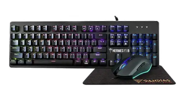 Gamdias HERMES P1B RGB Mechanical 3 in 1 Gaming Combo