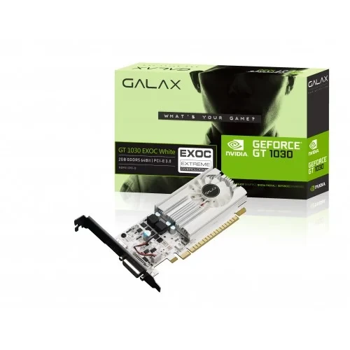 GALAX GeForce GT 1030 EXOC White 2GB GDDR5 Graphics Card (Used)