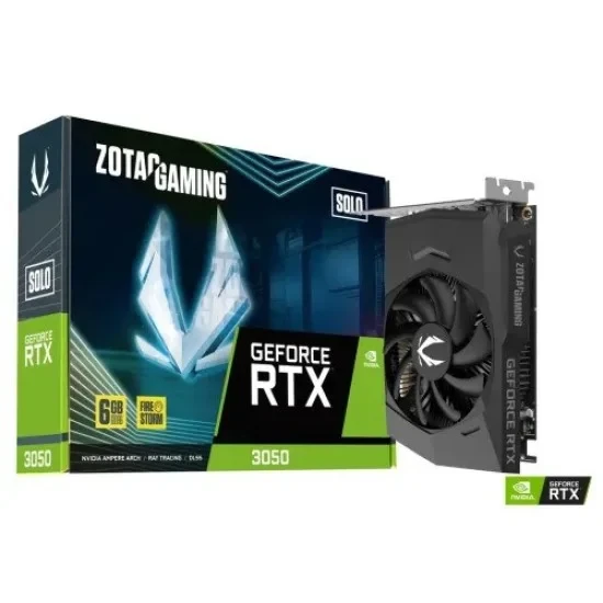 ZOTAC GAMING GeForce RTX 3050 6GB GDDR6 Solo Graphics Card (Used)