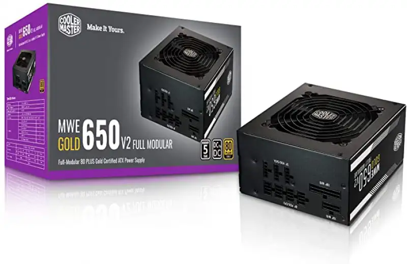 Cooler Master MWE Gold 650Watt Full Modular Power Supply (Used)