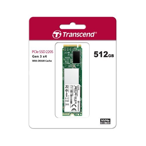 TRANSCEND 512GB 220S NVME PCIE M.2 SSD (Used)