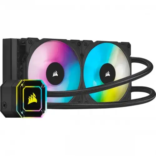 Corsair Hydro Series H100i RGB Platinum Liquid CPU Cooler Cold Plate and Low-Noise Pump (Used)