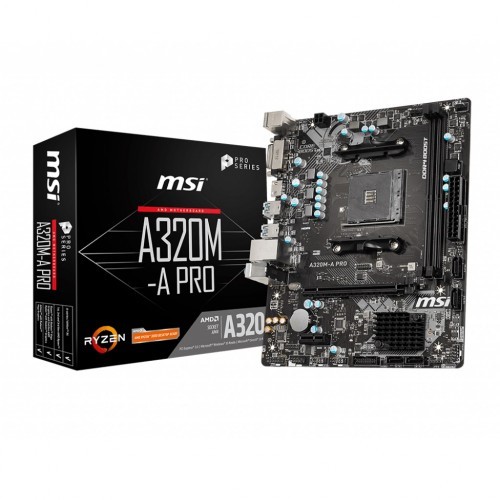 MSI A320M-A Pro AMD Micro-ATX Motherboard (used )