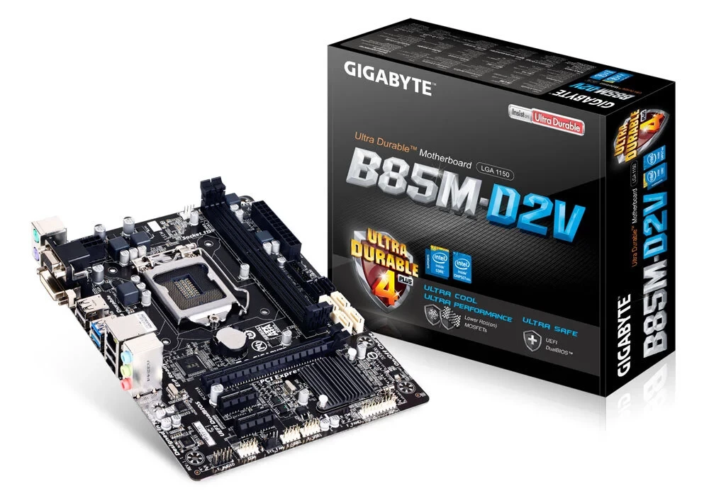 Gigabyte B85M D2V DDR3 RAM 4th Gen Intel LGA1150 Socket Motherboard
